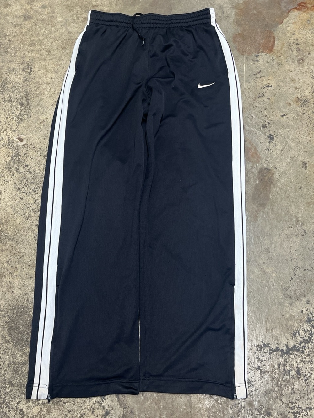 Retro Nike Basketball Track Pants Men’s Large Black Loose Breathable Sports 00s
